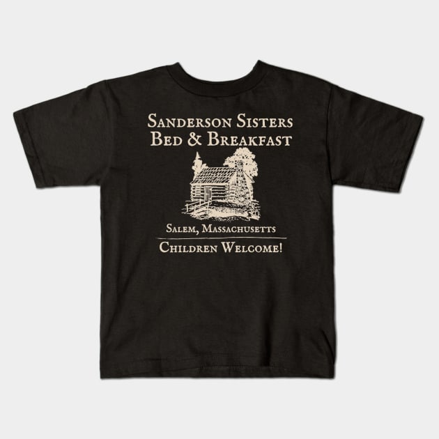 The Sanderson Sisters Bed and Breakfast Kids T-Shirt by gallaugherus